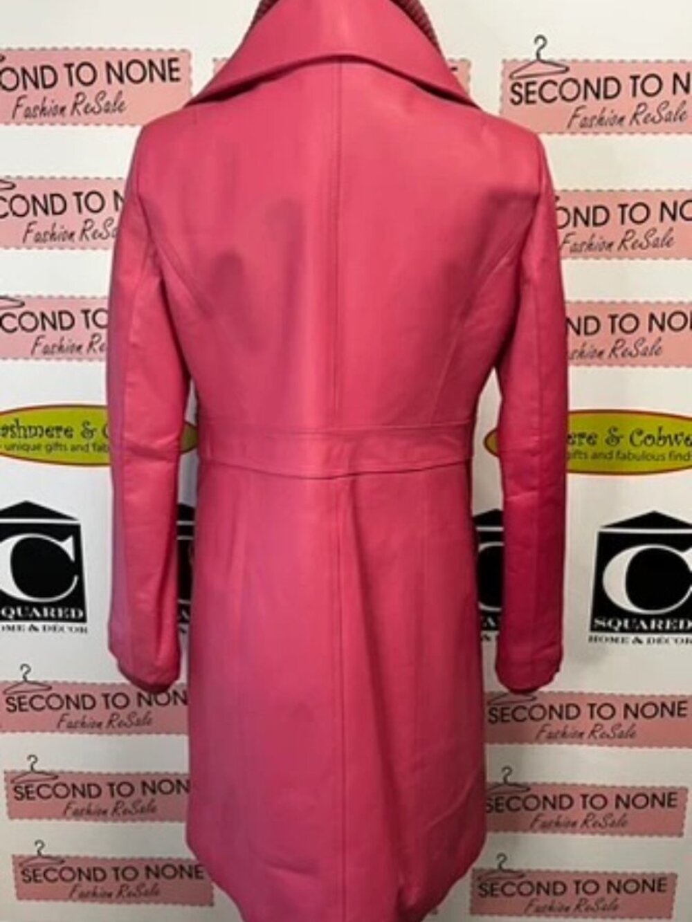 Danier Pink Leather Longer Jacket (Size XS) - Picture 2 of 2